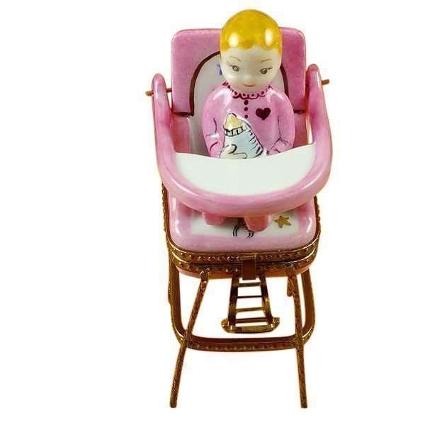 Limoges Baby Figurines Trinkets Box for Newborns