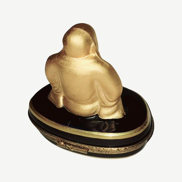Rare Gold Cobalt Buddha Rochard Limoges Box