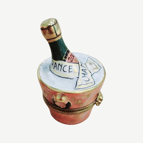 2000 French Champagne Porcelain Limoges Trinket Box
