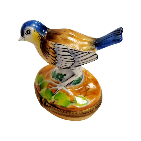 Blue Bird Porcelain Limoges Trinket Box