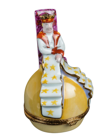 The King from the Little Prince story Limoges Porcelain Box