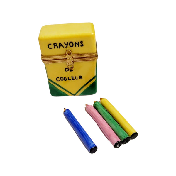 Crayon Porcelain Limoges Trinket Box