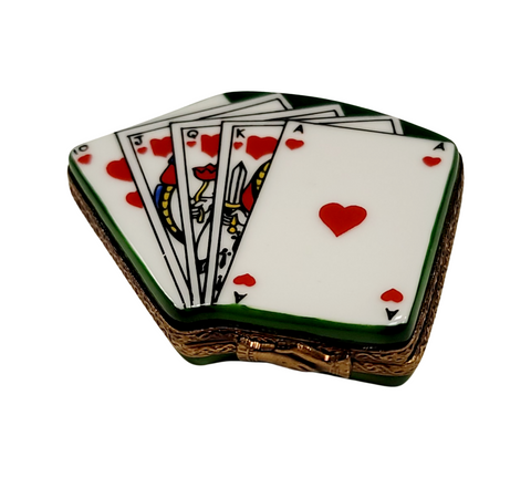 Deck of Playing Cards Porcelain Limoges Trinket Box