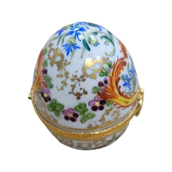 Egg Painted Porcelain Limoges Trinket Box