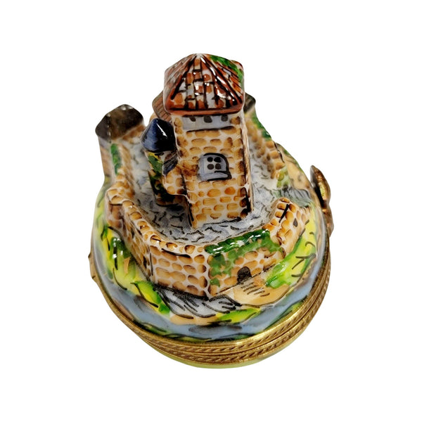Fortified Castle Porcelain Limoges Trinket Box