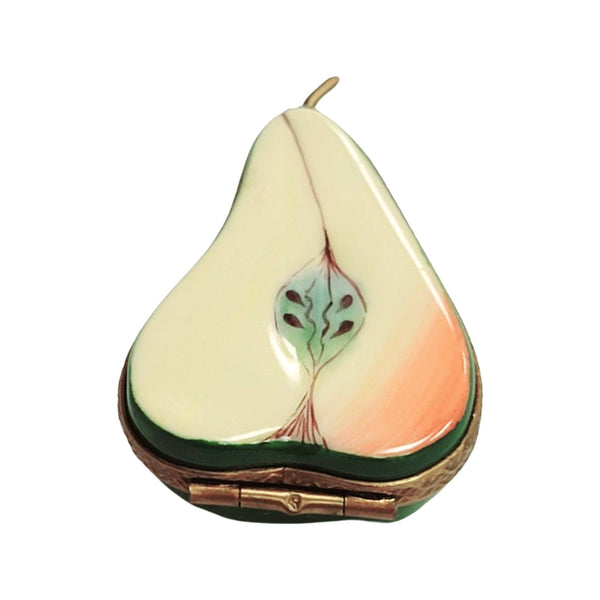 Half Pear Porcelain Limoges Trinket Box