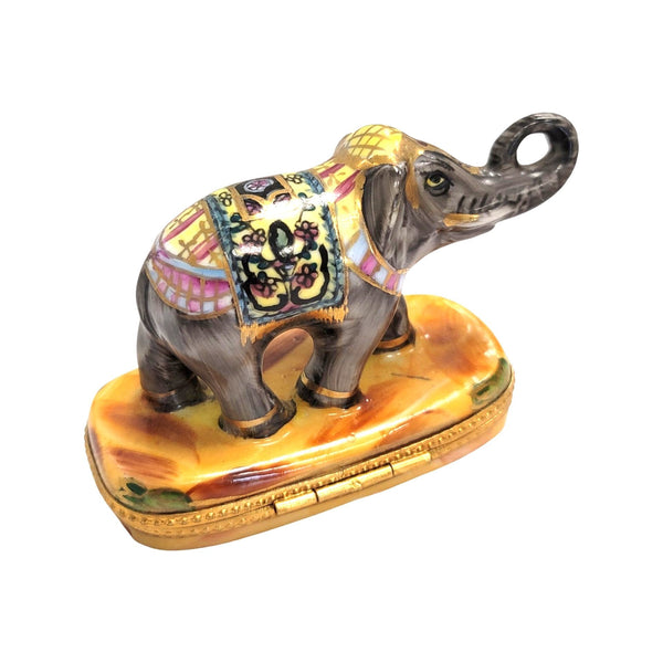 Imperial Elephant Porcelain Limoges Trinket Box