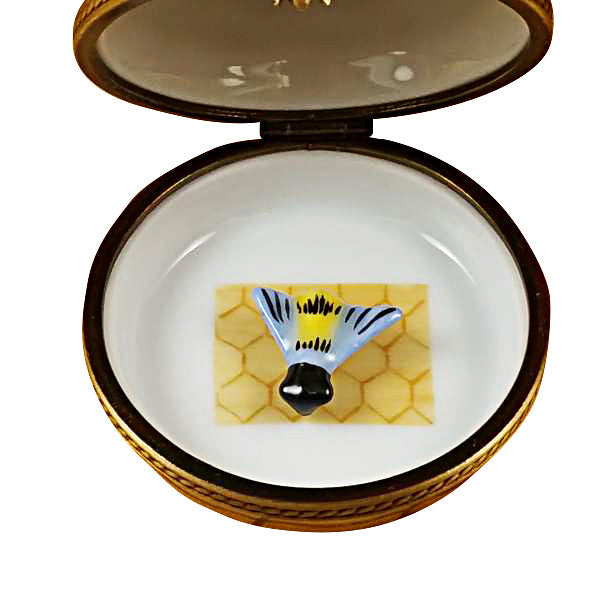 Beehive with Bee Limoges Porcelain Box