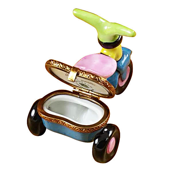 Tricycle Limoges Porcelain Box