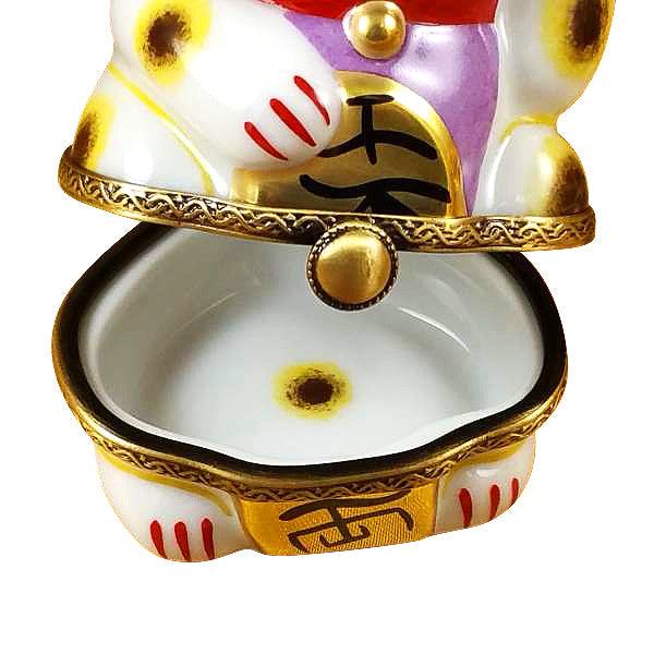 Happy Cat Limoges Porcelain Box