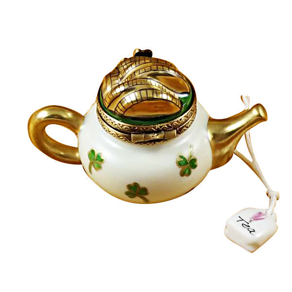 Irish Teapot Limoges Porcelain Box