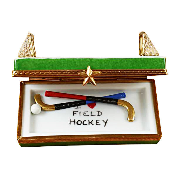 Field Hockey Limoges Porcelain Box