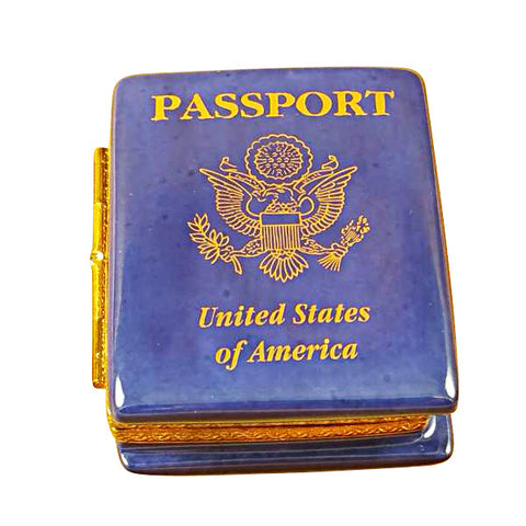 American Passport Limoges Porcelain Box
