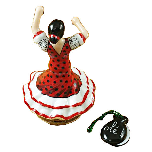 Spanish Flamenco Dancer Limoges Porcelain Box