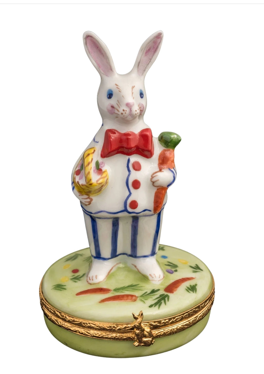 Easter Bunny Limoges Box Figurine-[vendor] Authentic French Limoges