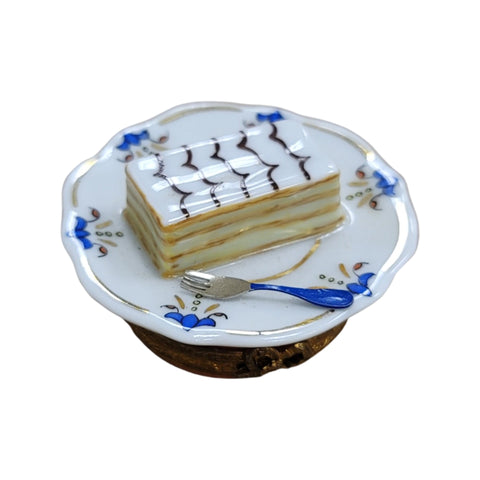 Senorita Pastry on Plate Porcelain Limoges Trinket Box