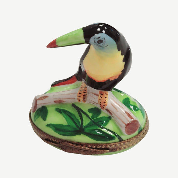 Toucan Bird Porcelain Limoges Trinket Box