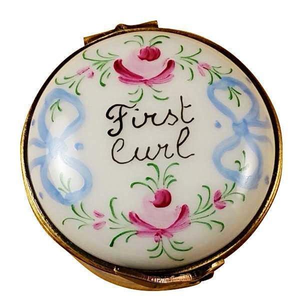 Blue First Curl limoges box