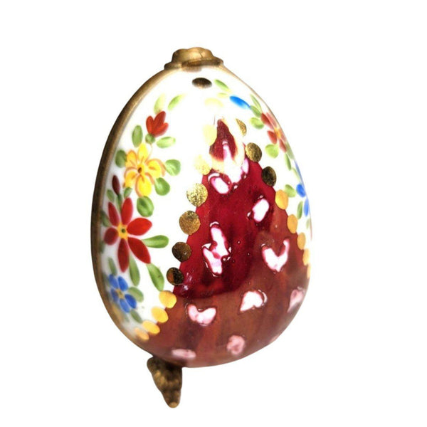 Burgandy Egg Perfume Limoges Box