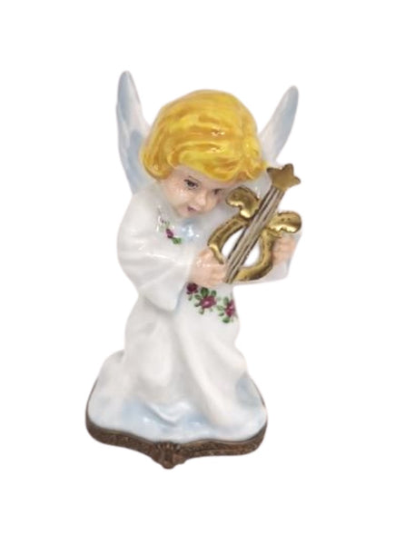 Christmas Angel w Lyre Highly Detailed
