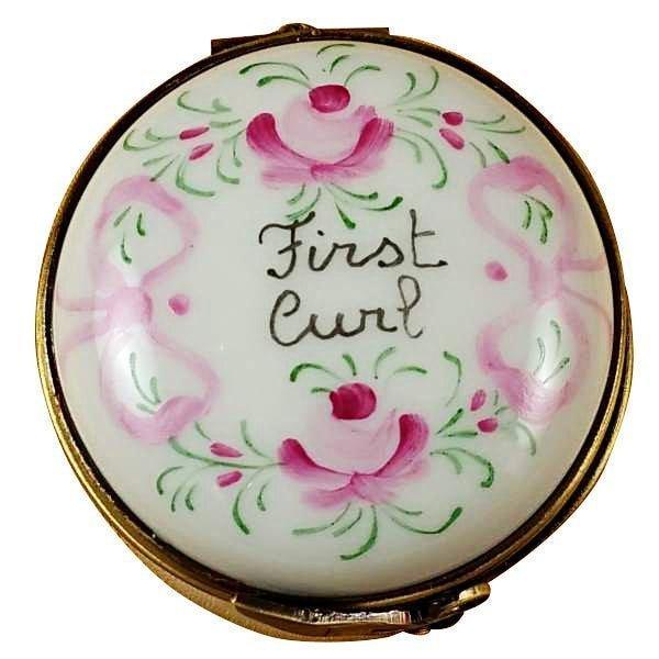 Pink First Curl limoges box