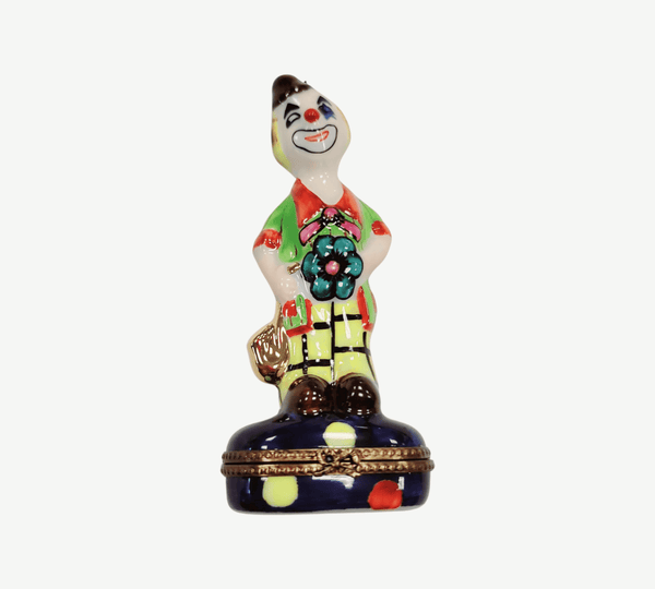 Clown Porcelain Limoges Trinket Box