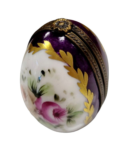 Purple (rare) Egg Perfume Gold Egg w Flowers