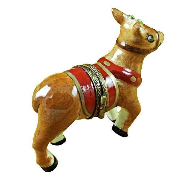 Red Nose Rudolph Reindeer limoges box