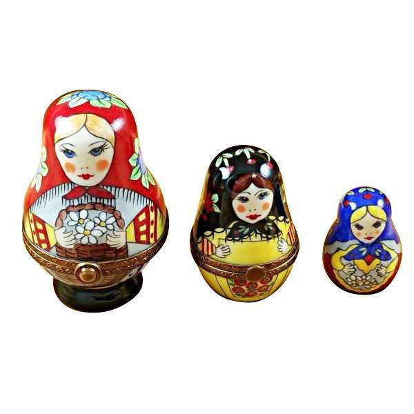 Russian Dolls 3 Red Scarf