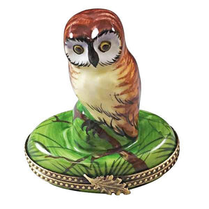 Owl figurine Limoges Boxes Porcelain