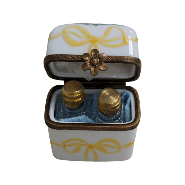 Charming Limoges Perfume Box Porcelain Limoges Perfume French Trinket Box