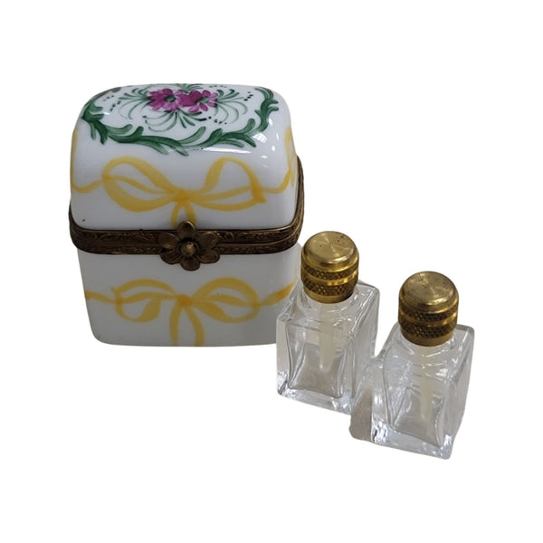 Charming Limoges Perfume Box Porcelain Limoges Perfume French Trinket Box