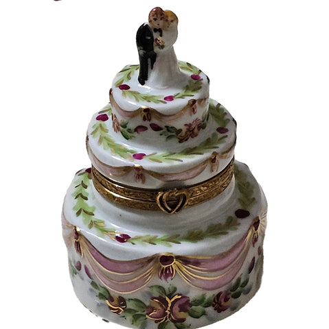 Wedding Cake Limoges Box Delight Porcelain Limoges wedding French Trinket Box