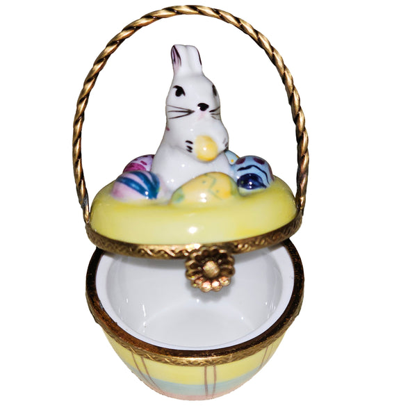 Easter Bunny Treasure Box Porcelain Limoges easter rabbit French Trinket Box