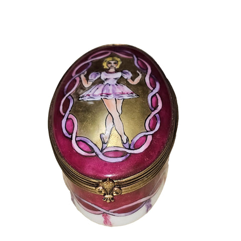 Ballerina Elegance Limoges Box Porcelain Limoges dance traditional French Trinket Box