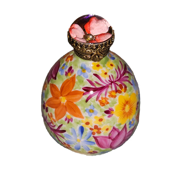 Dazzling Floral Elegance Box Porcelain Limoges traditional French Trinket Box