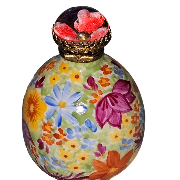 Dazzling Floral Elegance Box Porcelain Limoges traditional French Trinket Box