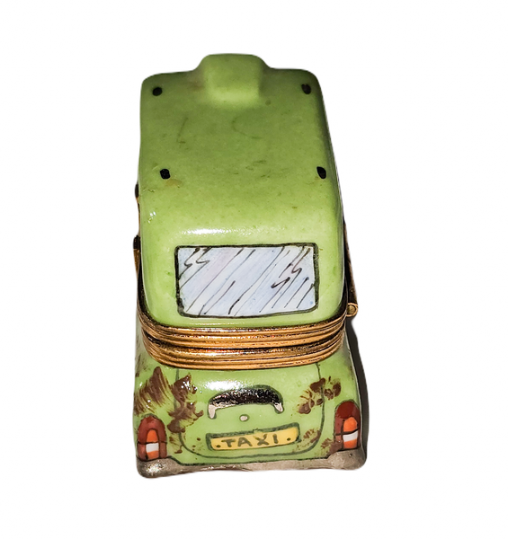 Jungle Adventure Taxi Box Porcelain Limoges vehicle travel French Trinket Box