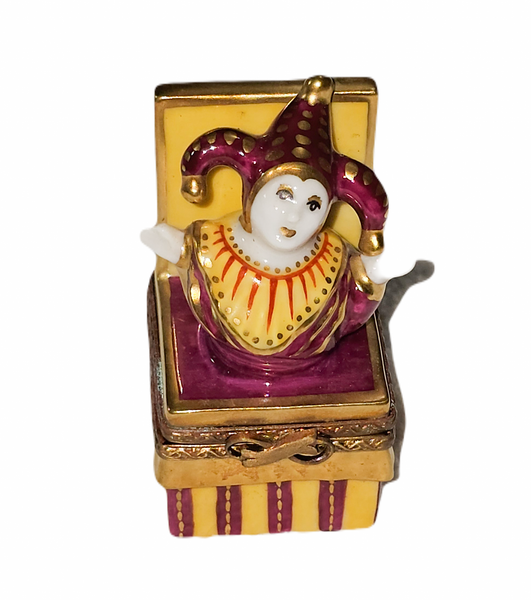 Jester Whimsy Limoges Box Porcelain Limoges kids Travel French Trinket Box