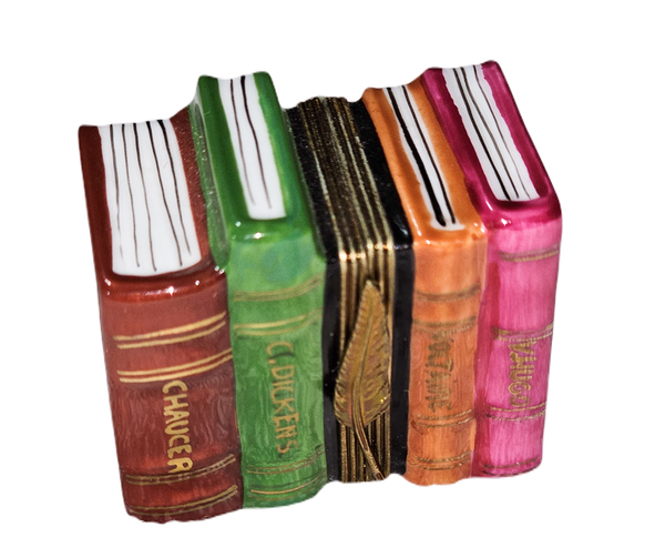 Literary Elegance Limoges Box Porcelain Limoges Book French Trinket Box