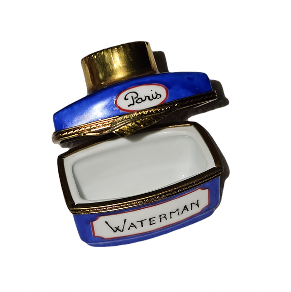 Elegant Limoges Ink Bottle Porcelain Limoges professional French Trinket Box