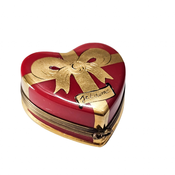 Je T'aime Heart Limoges Box Porcelain Limoges heart valentine love anniversary French Trinket Box