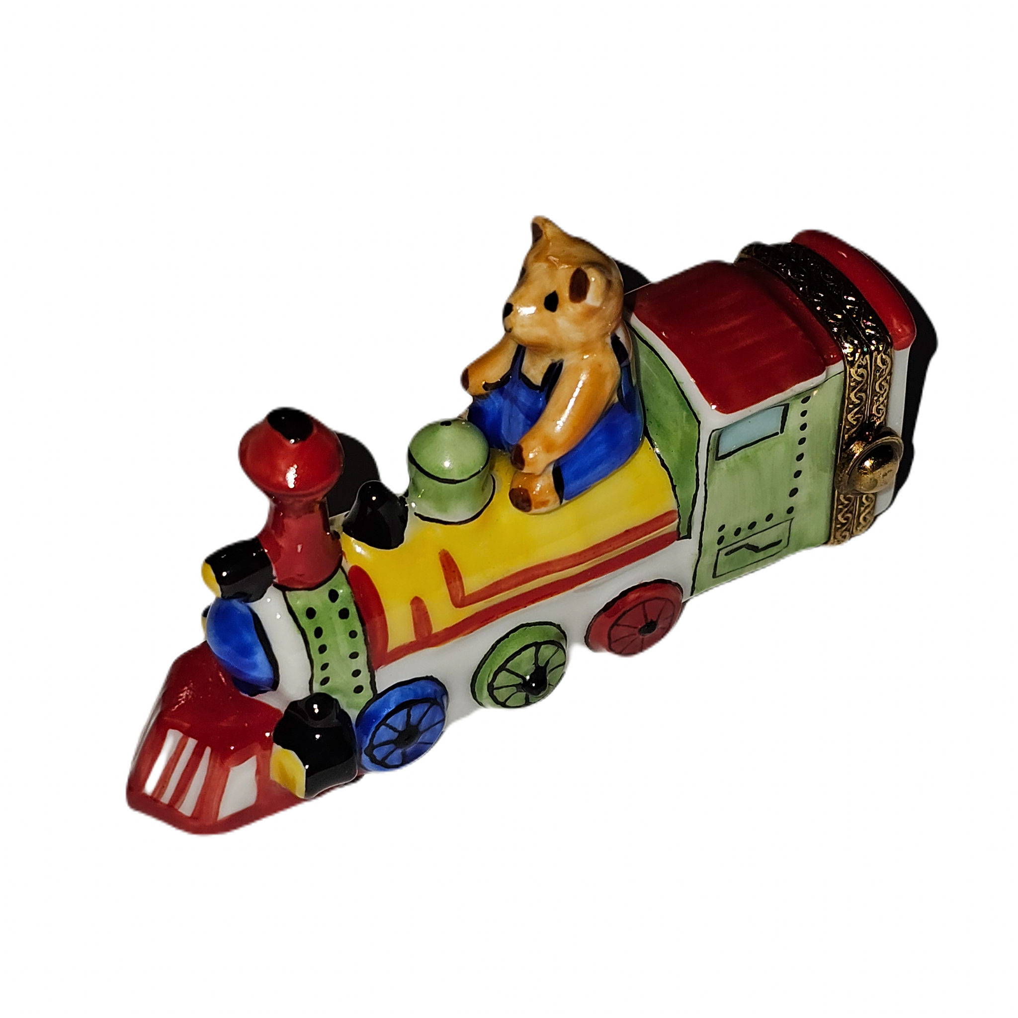 Path Train Teddy Teddy Bear Train Adventure Limoges Box Collectible