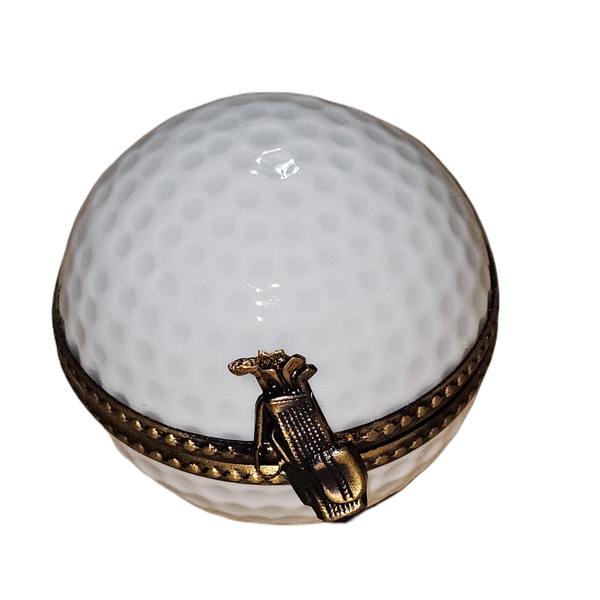Golf Ball Treasure Box Porcelain Limoges sports French Trinket Box