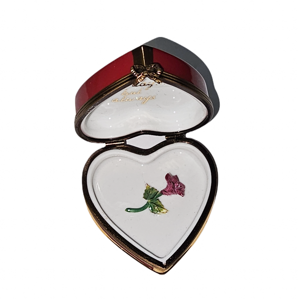 Je T'aime Heart Limoges Box Porcelain Limoges heart valentine love anniversary French Trinket Box