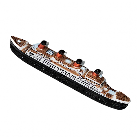 Titanic Limoges Box Treasure Porcelain Limoges vehicle boat ship film art French Trinket Box