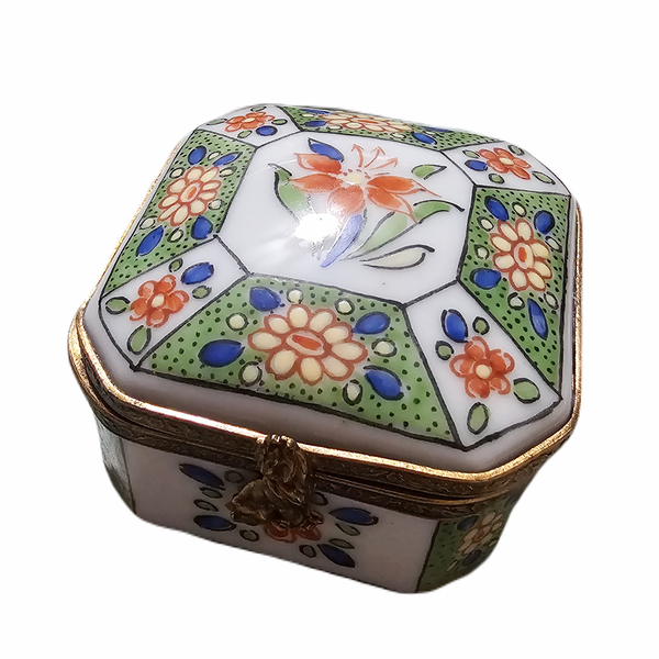 Floral Serenity Limoges Box Porcelain Limoges traditional French Trinket Box