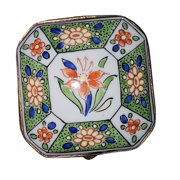 Floral Serenity Limoges Box Porcelain Limoges traditional French Trinket Box