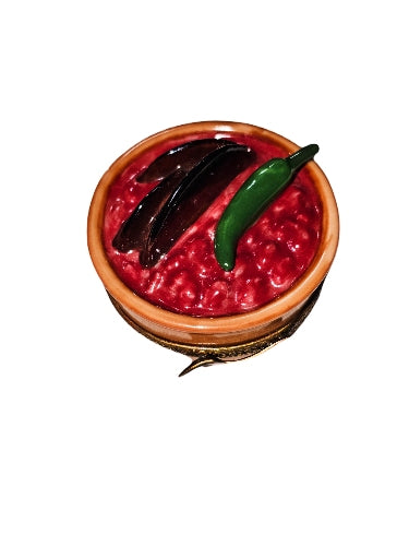 Vibrant Mexican Salsa Limoges Box Porcelain Limoges Food French Trinket Box