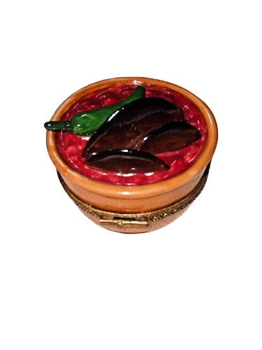 Vibrant Mexican Salsa Limoges Box Porcelain Limoges Food French Trinket Box